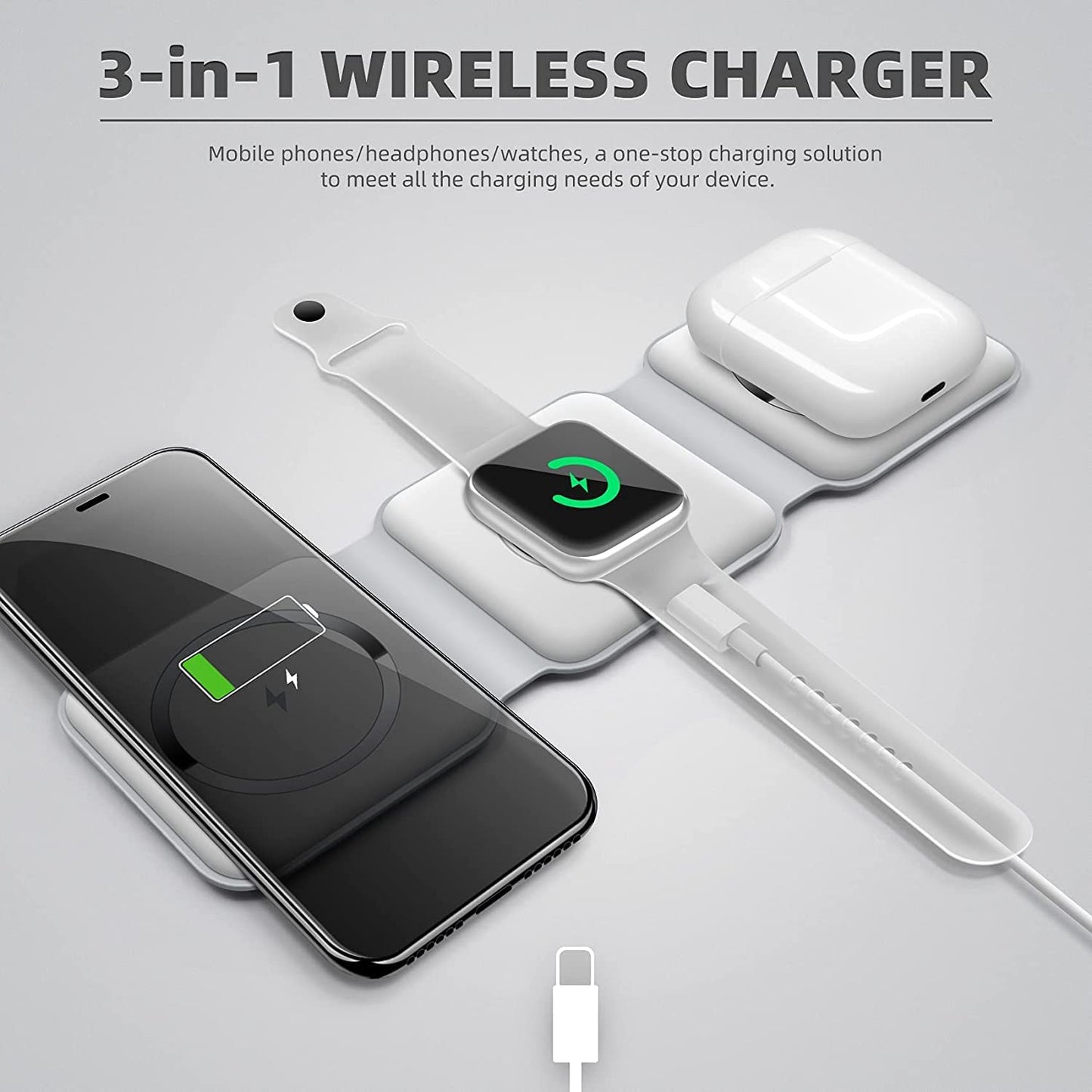3-in-1 Wireless Charging Pad Mega Souq