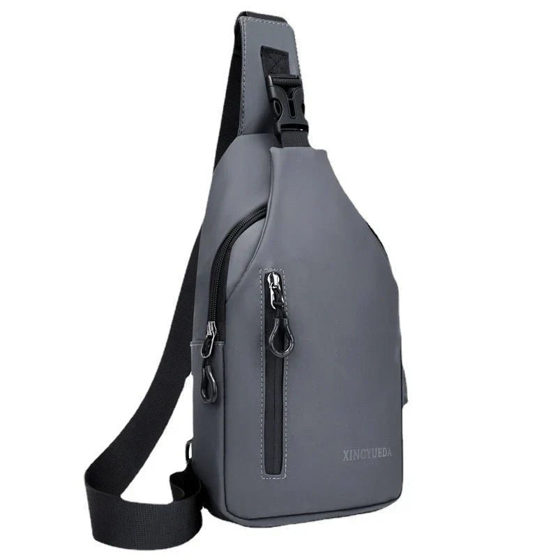 Men's Chest Bag Casual Backpack Sports Function Oblique Shoulder Fashion Tactical Single Crossbody Mega Souq