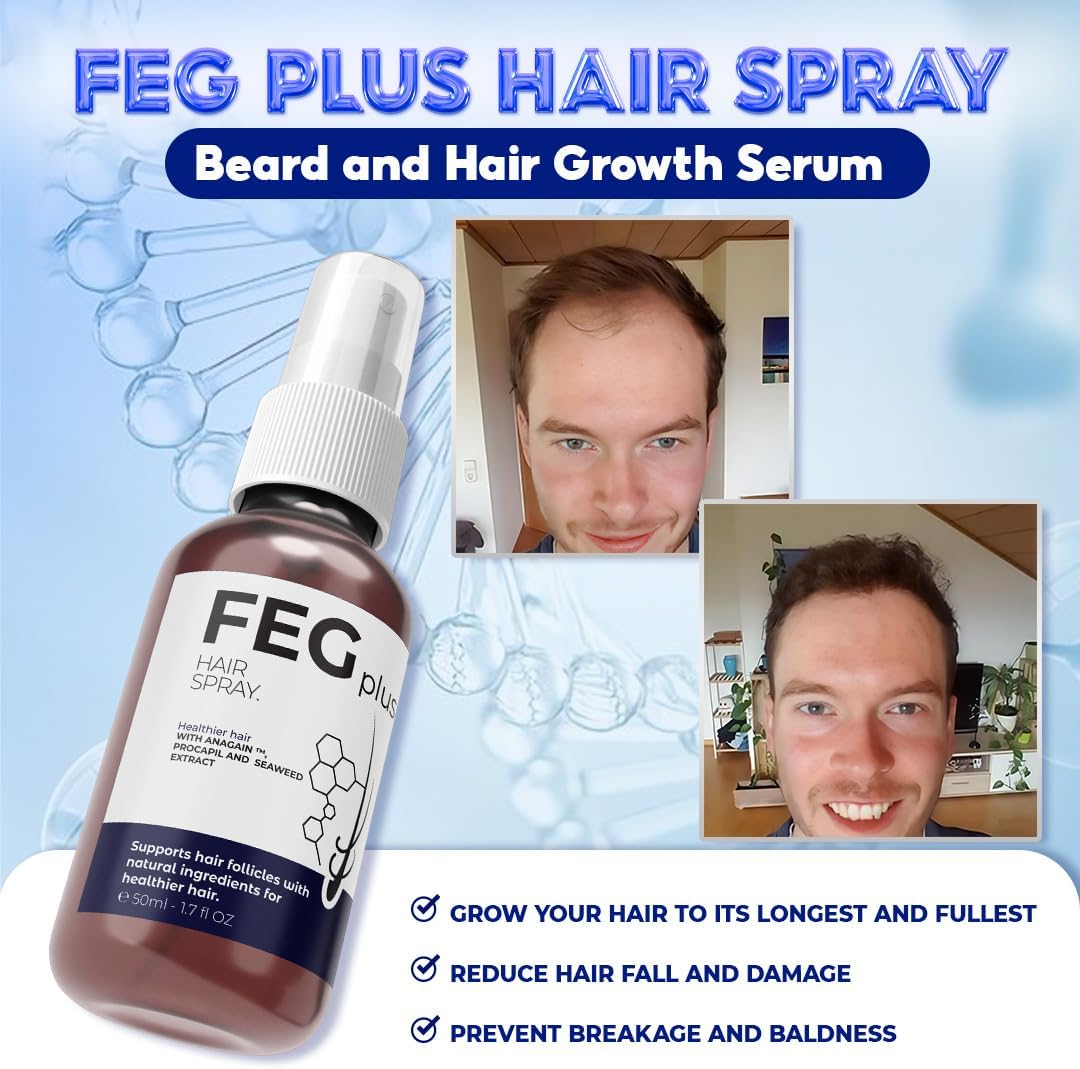 FEG Plus Hair Growth Spray (100%Original) Mega Souq