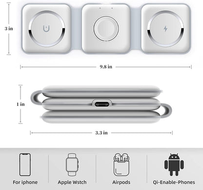 3-in-1 Wireless Charging Pad Mega Souq