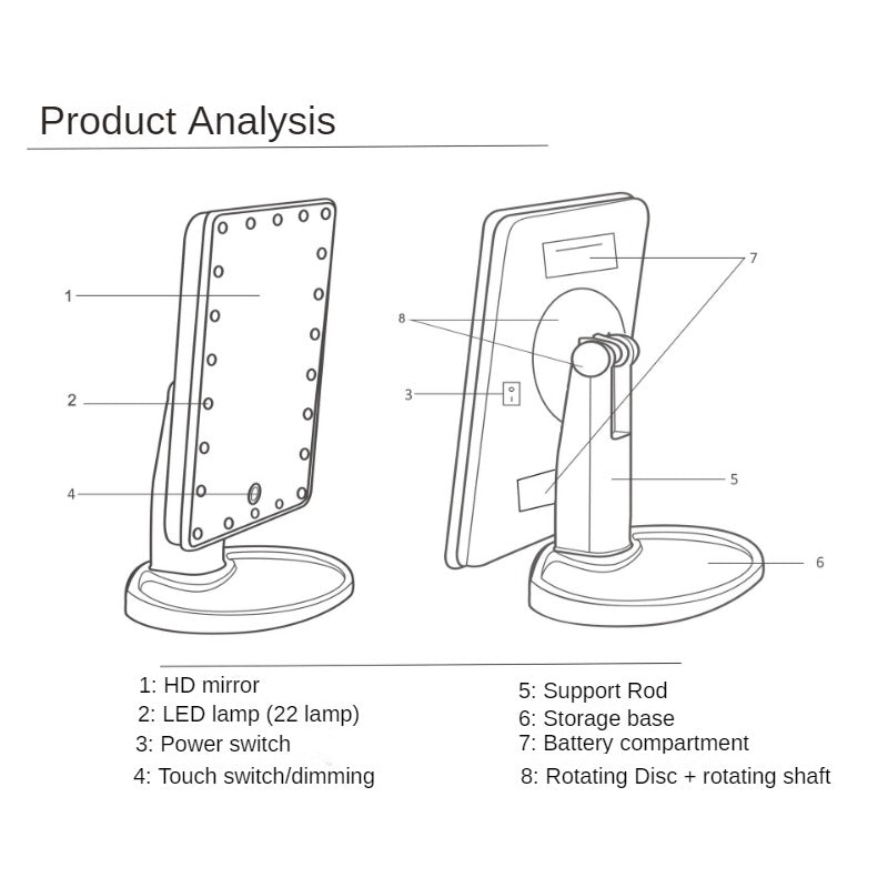 Large LED Mirror Mega Souq