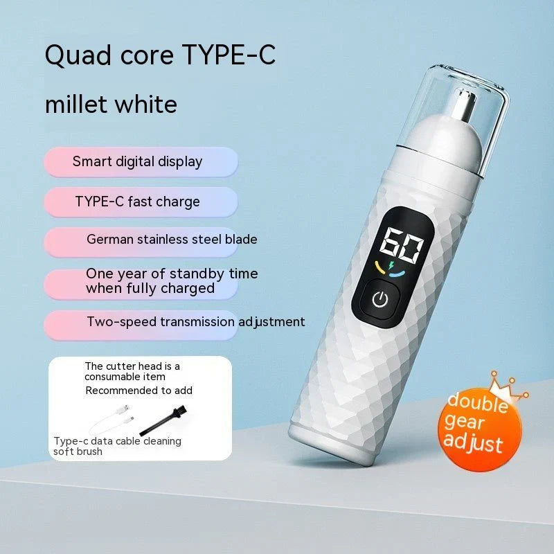 Electric Nose Hair Trimmer Men's Rechargeable Nose Cleaning Mega Souq