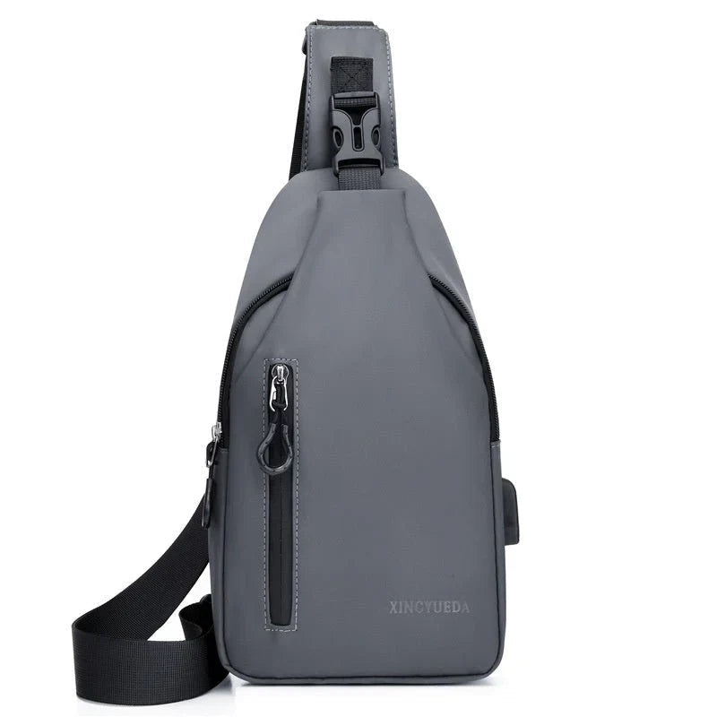 Men's Chest Bag Casual Backpack Sports Function Oblique Shoulder Fashion Tactical Single Crossbody Mega Souq