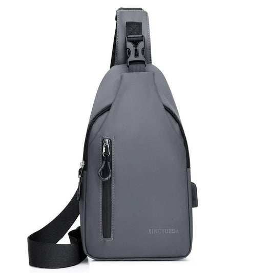 Men's Chest Bag Casual Backpack Sports Function Oblique Shoulder Fashion Tactical Single Crossbody Mega Souq