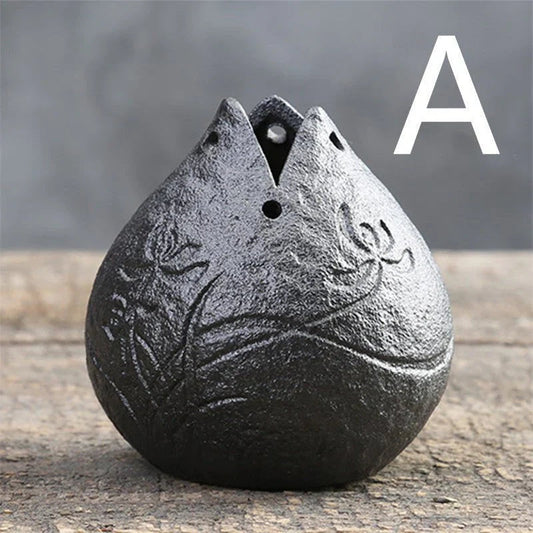 Stoneware Zen Chinese Flower Arrangement Vase Mega Souq