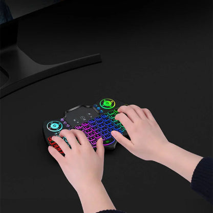 V18 Wireless Mini Flying Keyboard Mouse Remote Control Mega Souq